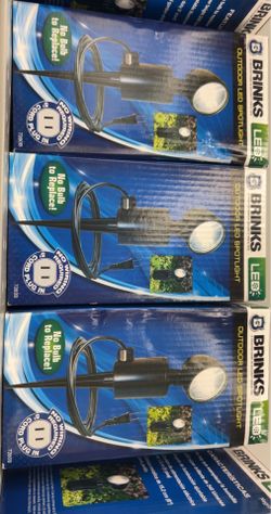 6 NEW Brinks Outdoor LED Spotlights – Bundle Sale – $80 Firm