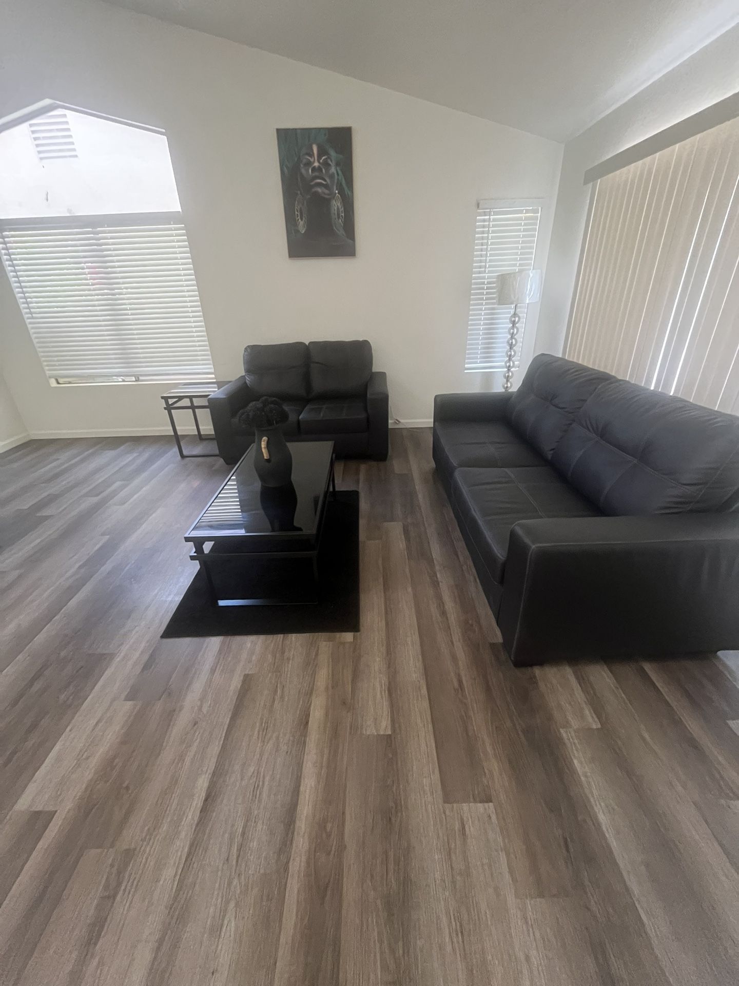 Sofa And Love Seat Set! With Coffee Table And End Table! Brand New!