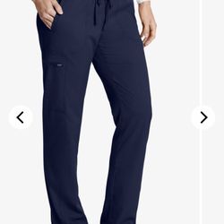 Greys Anatomy Blue Straight Leg Scrub Pants