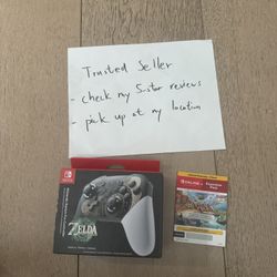 The Legend of Zelda Tears of the Kingdom Nintendo Switch Pro Controller w/ 12 month membership