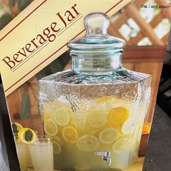 Glass Beverage Jar