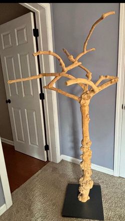 Java bird parrot tree stand perch playground on stand approximately 35” at widest point, 63” tall