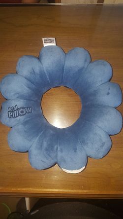 Total Pillow Microbead Portable Pillow - Use at Home or On The Go To Support Your Neck, Back and Knees