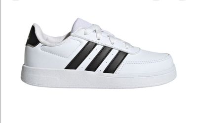 New Size 2Y Kids Adidas Breaknet 2.0 Tennis Shoes HP8956 White/ Black