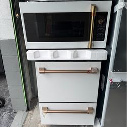 GE Cafe dishwasher and microwave