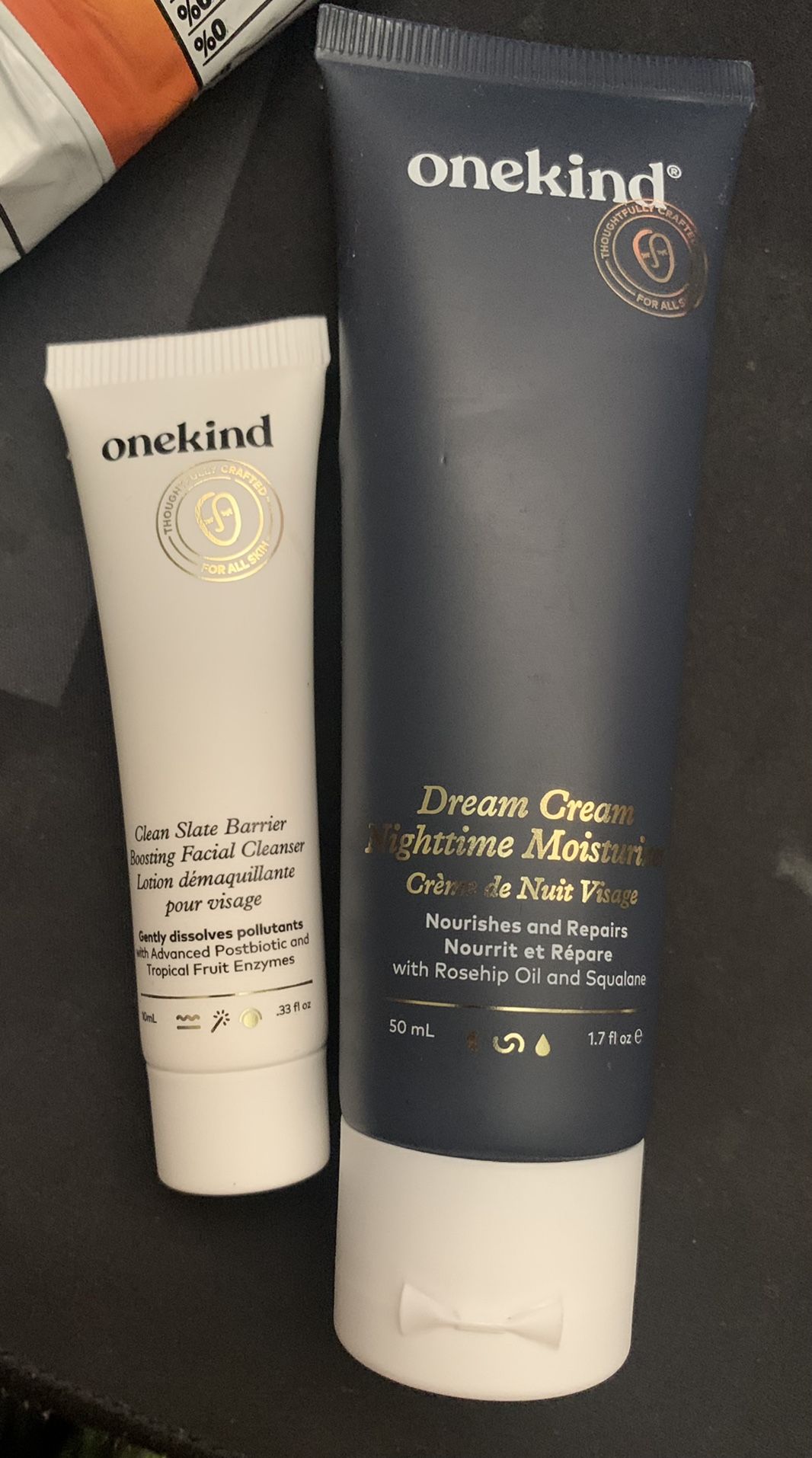 Onekind Dream Cream Nighttime Moisturizer + Clean Slate Barrier 