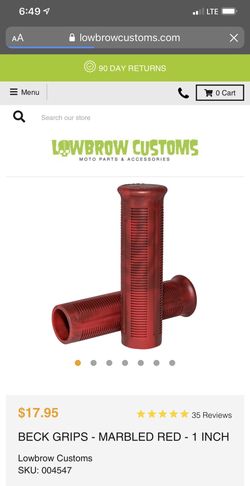 Lowbrow Customs 1” Beck Grips