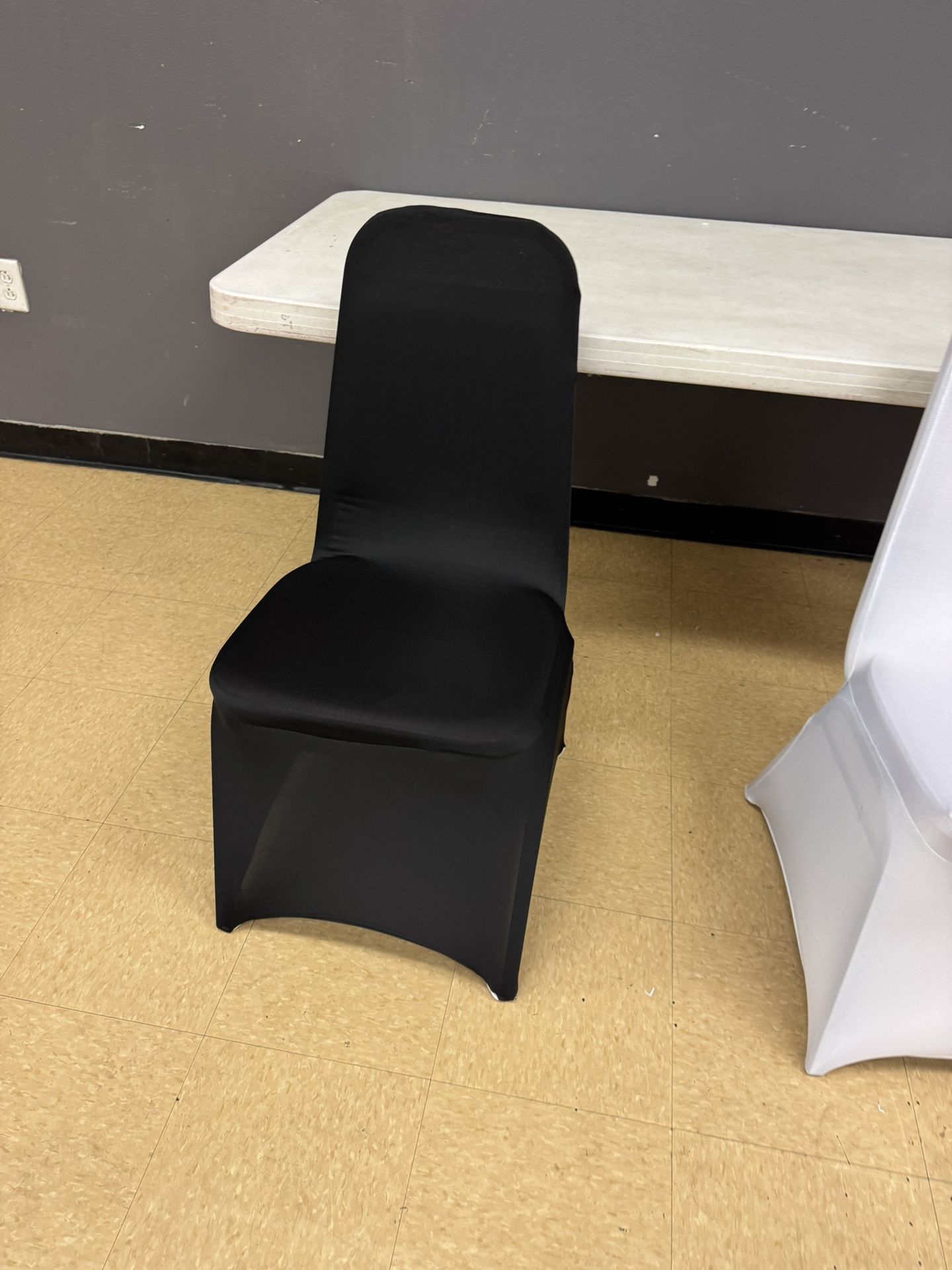 Black Spandex Chair Covers