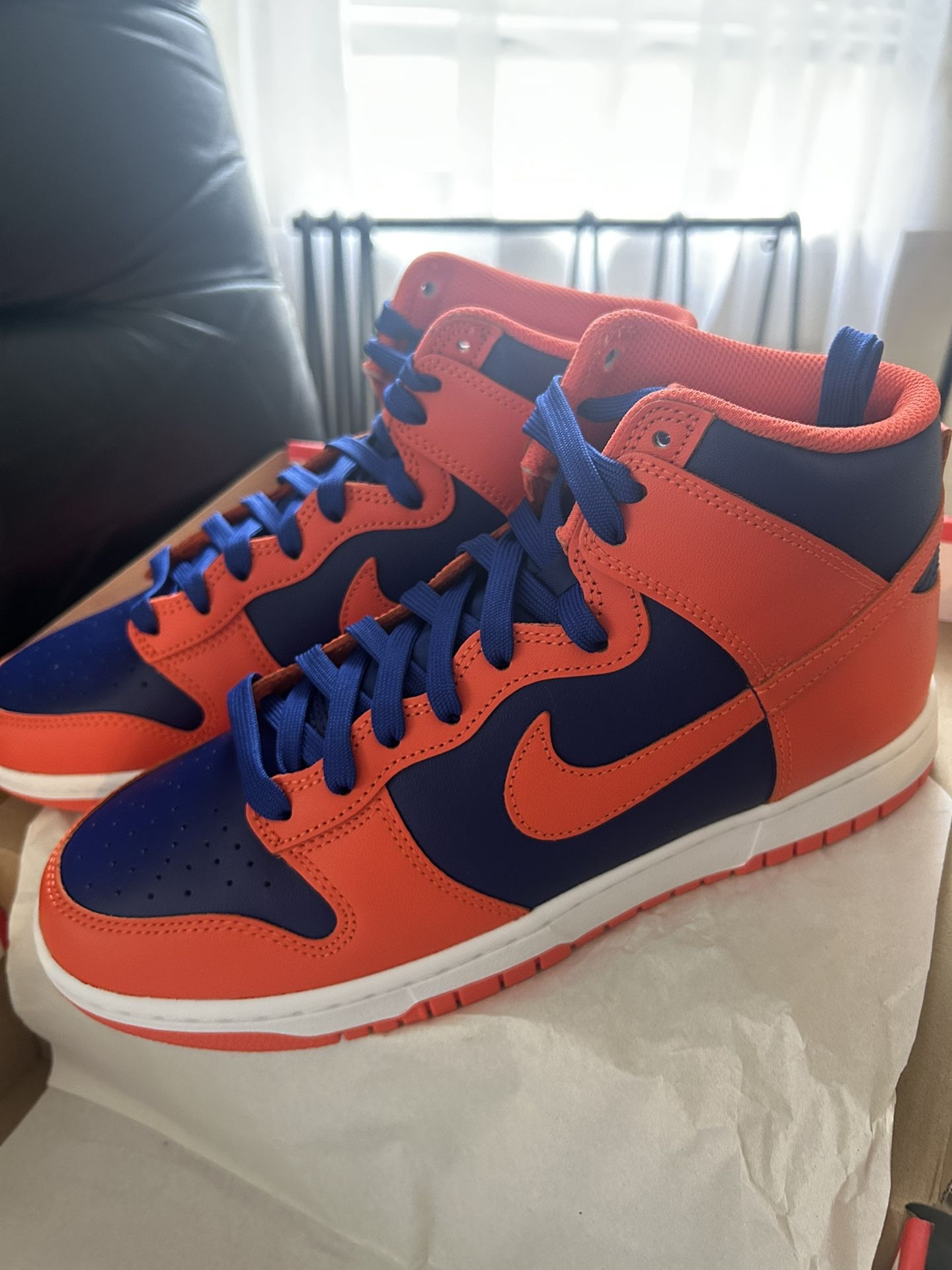 nike dunk high retro knicks size 9.5