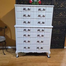 Highboy Dresser Chest Solid Wood Measurements On Picture PICKUP ONLY 