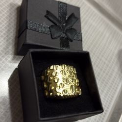 Real 14k Gold Nugget Ring Size 8