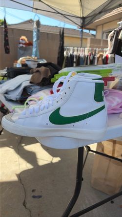Nike Blazer Mid 77 Vintage women (size 7.5)White Pine Green Leather BQ6806-115