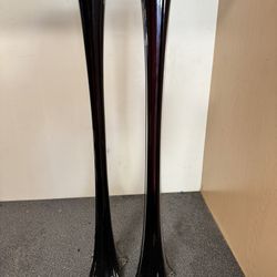 (27) Black Eifel Tower Vases 24” Tall