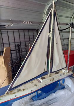 Vintage Model Sail Boat