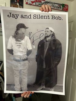 Jay and silent Bob autographed  Poster