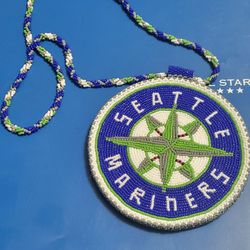 Seattle Mariners Medallion  Beaded