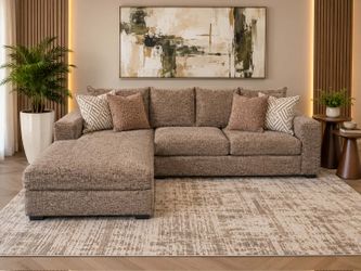 Beautiful Chaise Sectional – Many Colors USA Made Sectional – Custom Colors