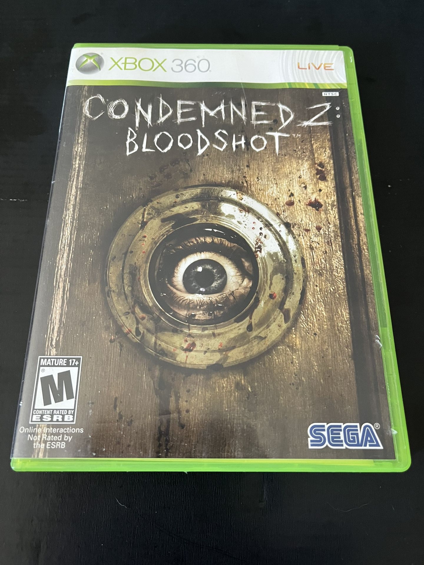 $15 Condemned 2 Bloodshot Xbox 360