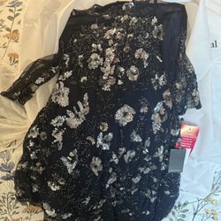 Brand New Adriana Papell Dress With Tags And Dust Cover 