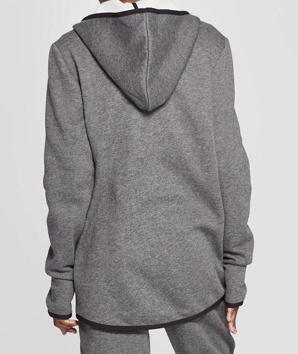 Grey fleece sweatshirt