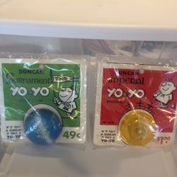 Vintage 1950’s and 60’s Duncan Yo-Yo’s New Never Opened