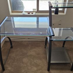 Metal & Glass Desk 