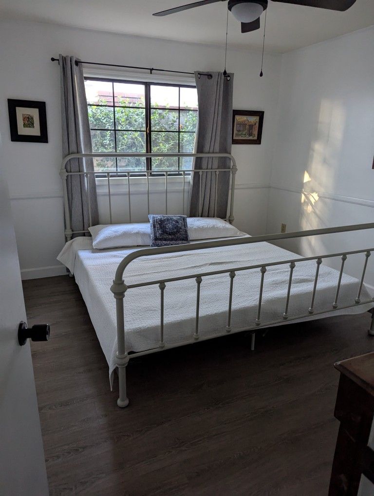 Delivery Available- King Bed Frame and Box Spring! 