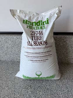 Unopened Bandini Pro Choice 21-7-14 Lawn Fertilizer – 50 lb Bag