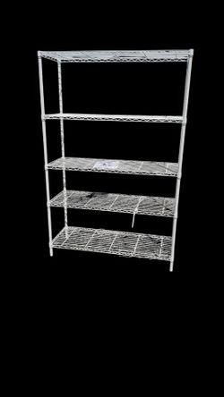 Fully assembled STYLE SELECTIONS 5-tier 48x18x72 Wire Shelving Unit