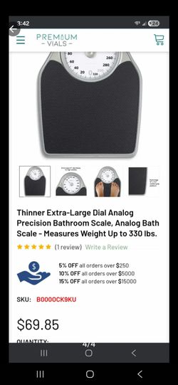 Brand new thinner extra large dial weight bathroom scale
