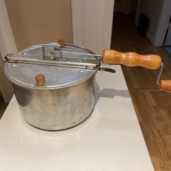 Vintage Popcorn Popper For Stove Antique Theater 2 High Temperature 