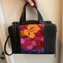 Brown Leather Purse From Mexico