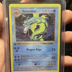 Pokemon 1st Edition Gyarados Holo (Base Set)