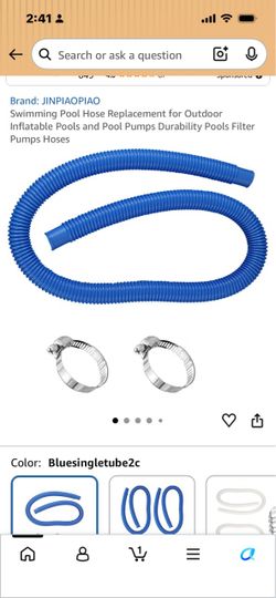 Pool hose.