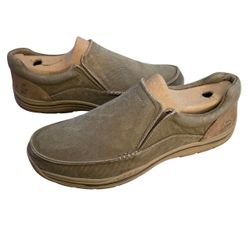 Skechers Memory Foam Relaxed Fit Slip On Loafer Men's Size 14 Khaki New