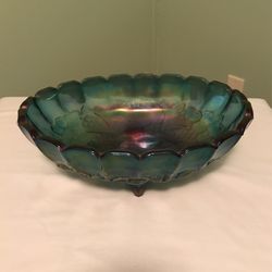 Carnival Glass Fruit Bowl