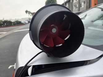 Atmosphere VTM0060 Inline Mixed Flow 6'', 115V/1PH/60Hz, 329 CFM Fan, Black