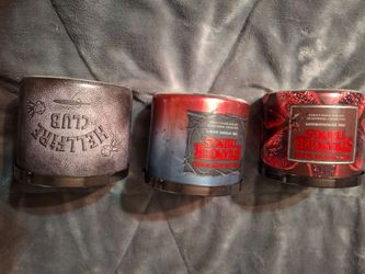 New STRANGER THINGS Bath &Body works 3 Wick Candles