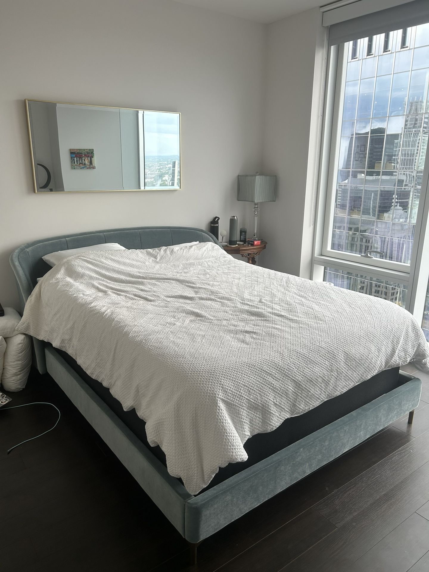Queen Velvet Bed frame
