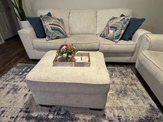 Couches set - 3 seater, single seat and ottoman