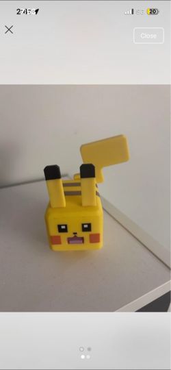 Pikachu Pixel Style Figure Toy