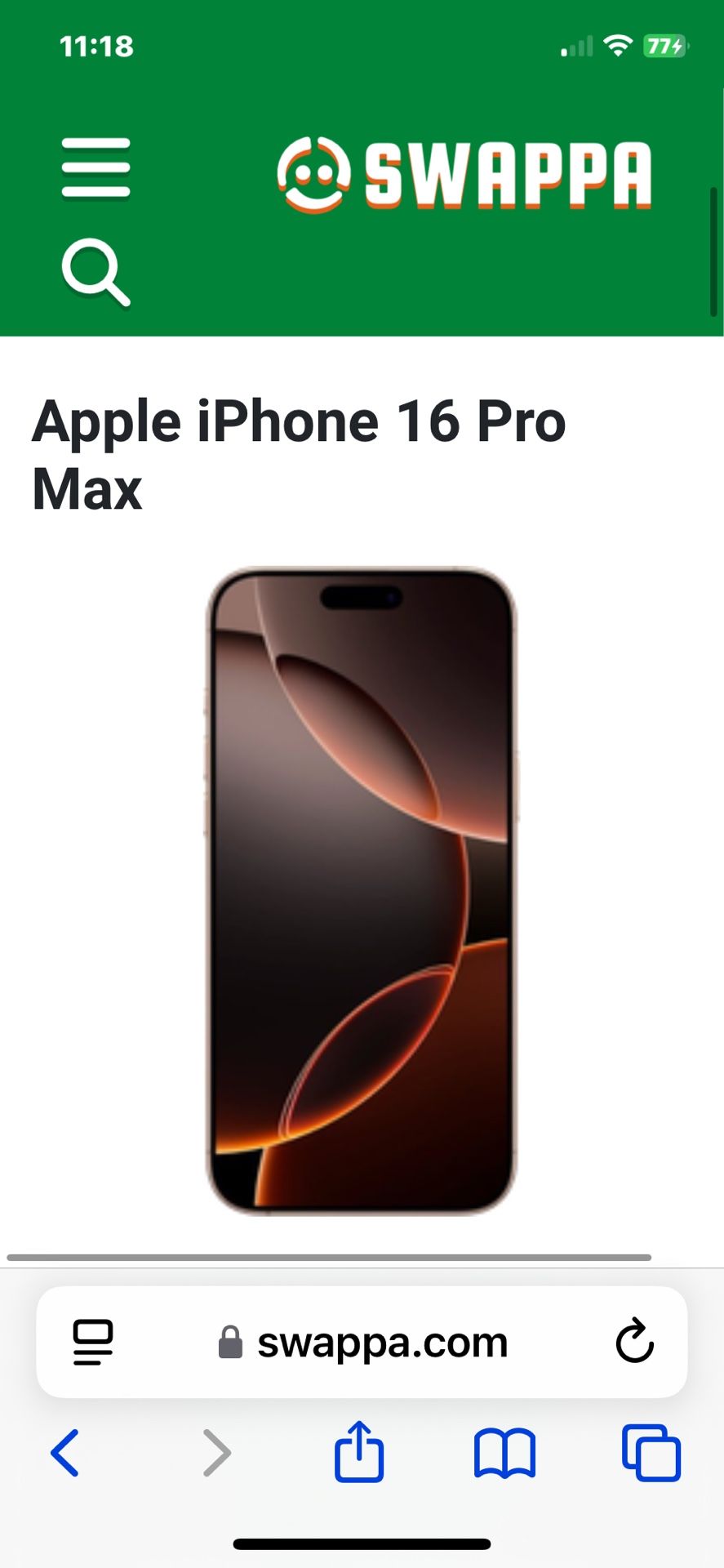 Iphone 16 Pro Max 1tb Desert