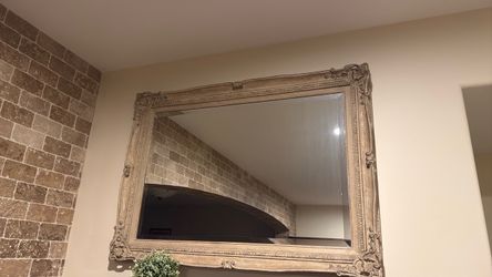Large Ornate Framed Wall Mirror