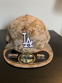 Brand new la dodgers desert camo camouflage hat size 8