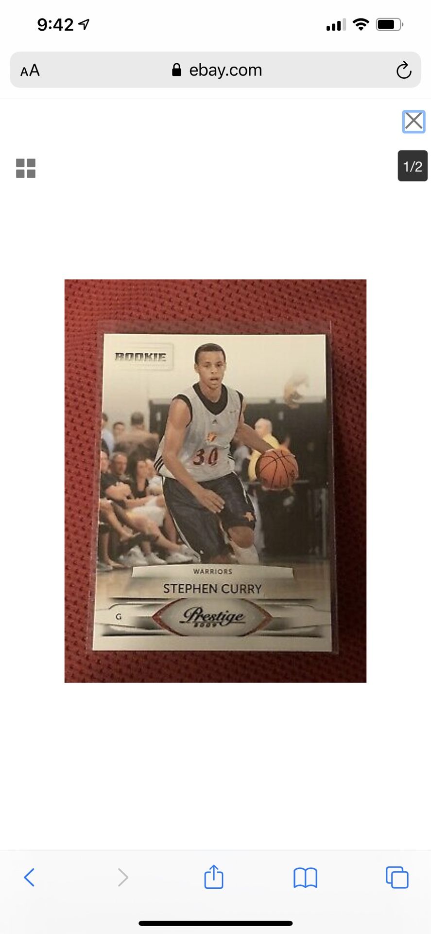 Panini 09-10 RC Stephen Curry