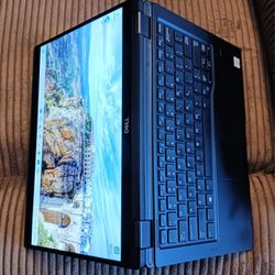 Touchscreen Dell Latitude 2 In 1 Laptop/Tablet Intel Core i7-8650u 16 GB RAM 256 GB Samsung SSD Webcam 1080P FHD LCD USB C Ports Windows 11 Pro 64