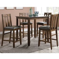 On Sale For A Limited Time! Counter Height 5 Piece Dining Set Brown Brand New In Box Firm Price $280!!!