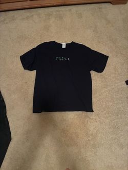 Black Graphic T-Shirt with Green Text