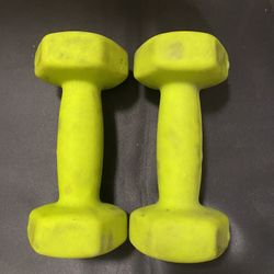 Two 5 Pound Dumbbells 