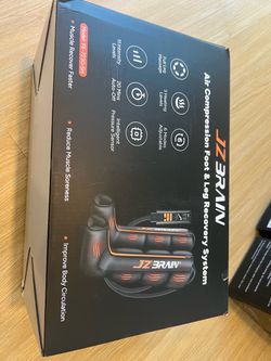 JZBRAIN Compression Boots, Full Leg Compression Massager for Post Workout A Sequential Recovery System for Fatigue Relief, 6 Intensity, 6 Modes, 3 Tim